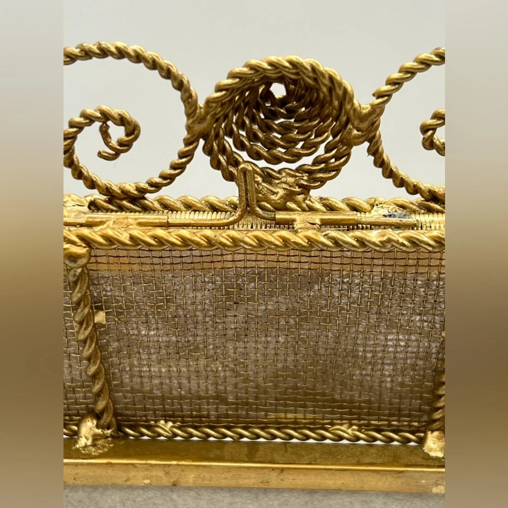 Vintage Dezine French Bee Metal Wire Photo Frame for 3.5x5 in Photos PA USA 1998